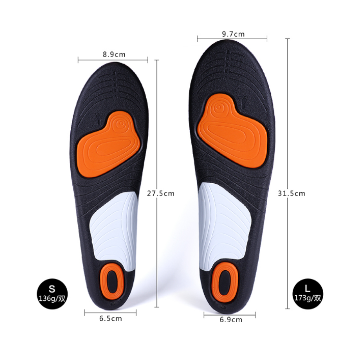 2018 New Pu Foam Magnetics Poron Athletic Insoles