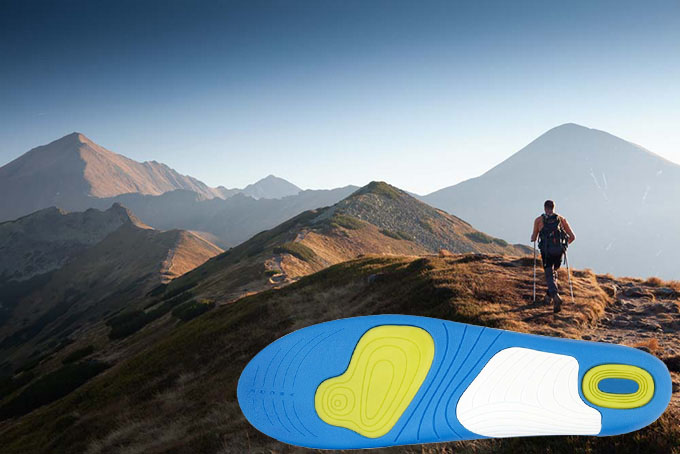 2018 New Custom Elastic TPE Gel Sport Shoe Insole Printing Designs Gel Insole