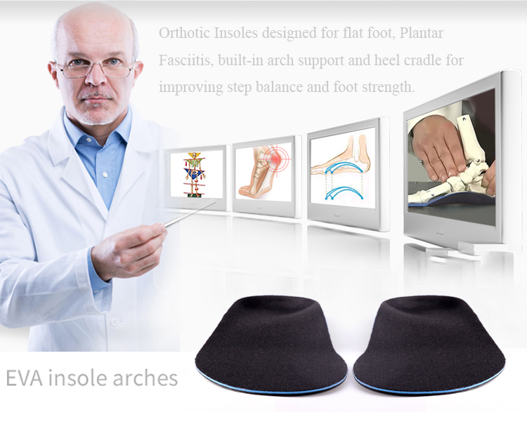 ZG1828 Flat Foot Orthotic In Toe XO Shape Leg Arch Support Eva Insole