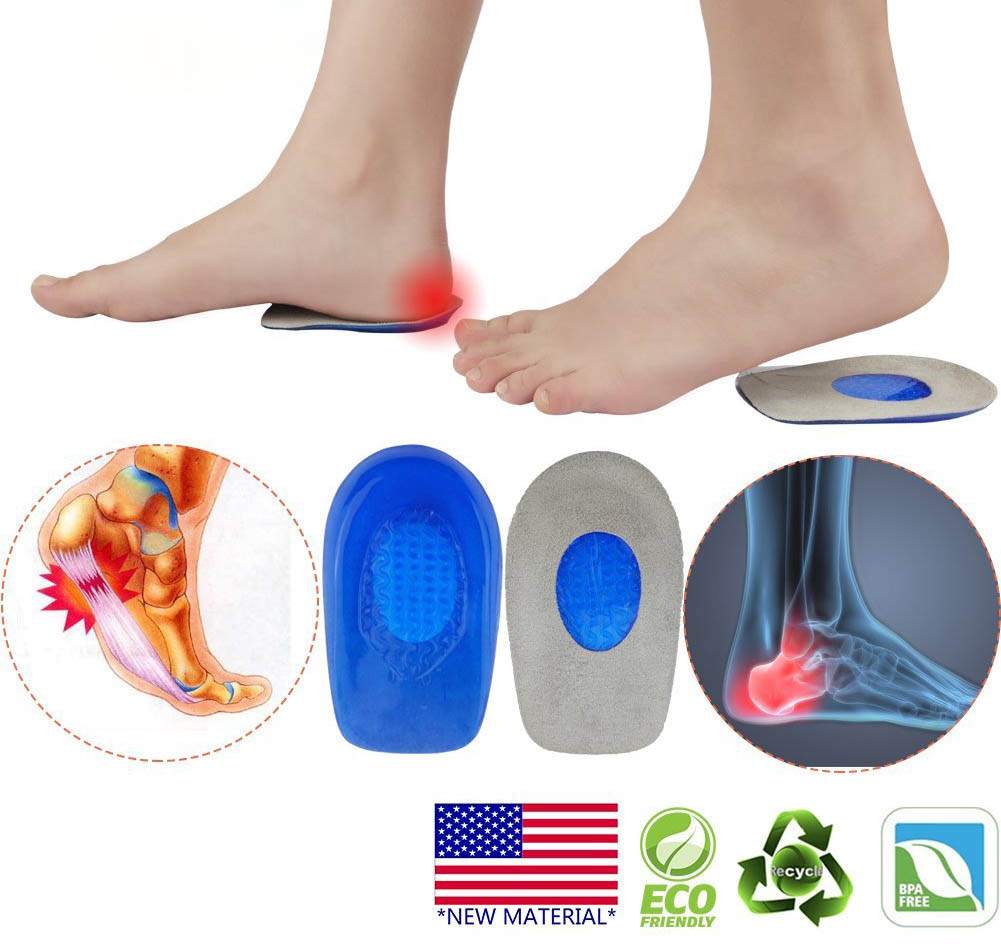 Super Comfortable Foot Care Silicone Gel Insole Heel Cups