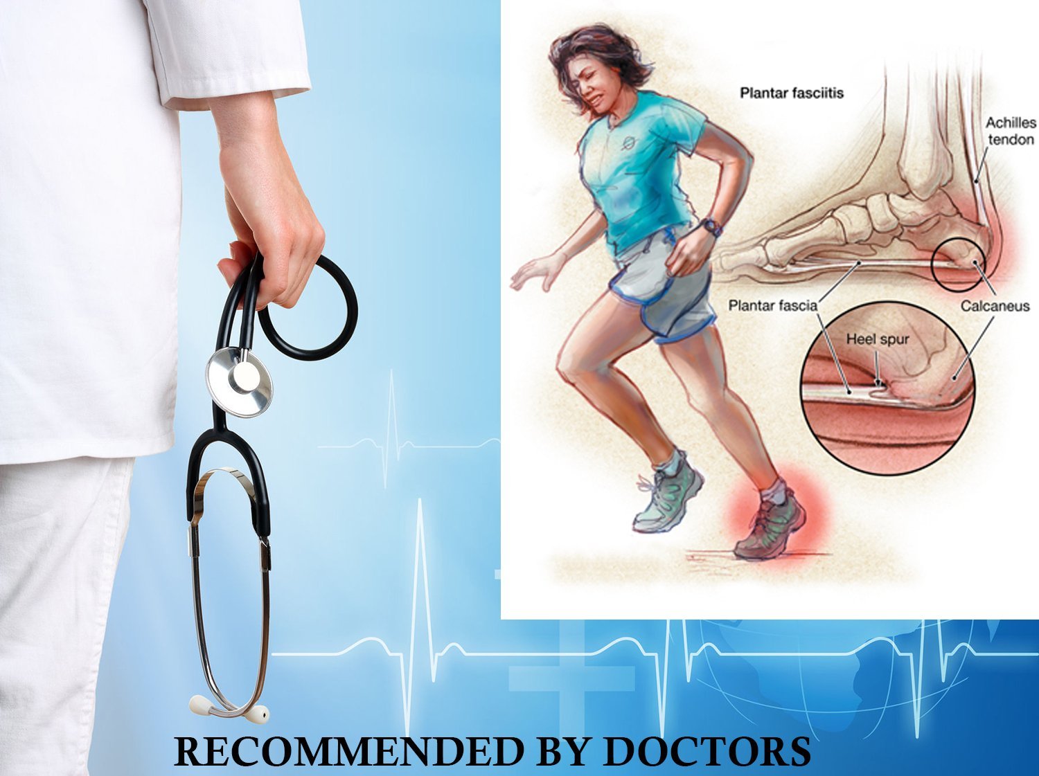 Super Comfortable Foot Care Silicone Gel Insole Heel Cups