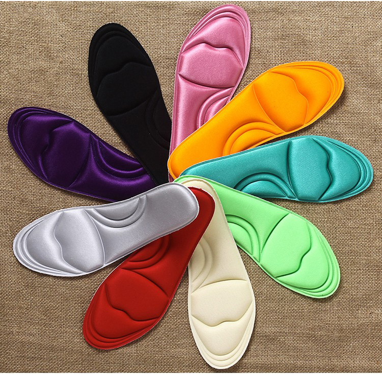 Shock Absorption 3D Massage Memory Foam Insole Soft Deodorant Arch Support Foam Insole