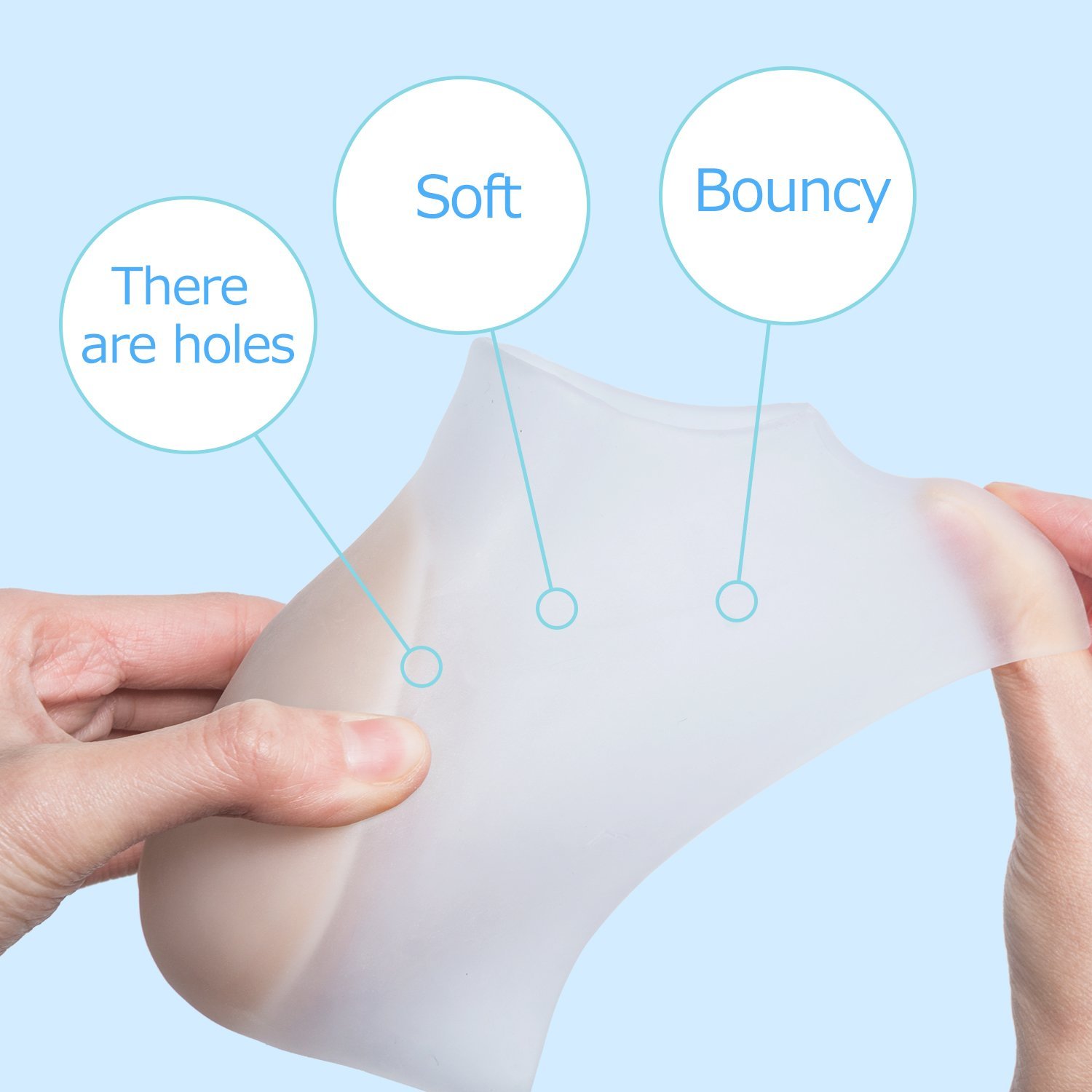 Plantar Fasciitis Silicone Heel Sock Heel Lift Insoles Silicone High Increase Shoe Inserts