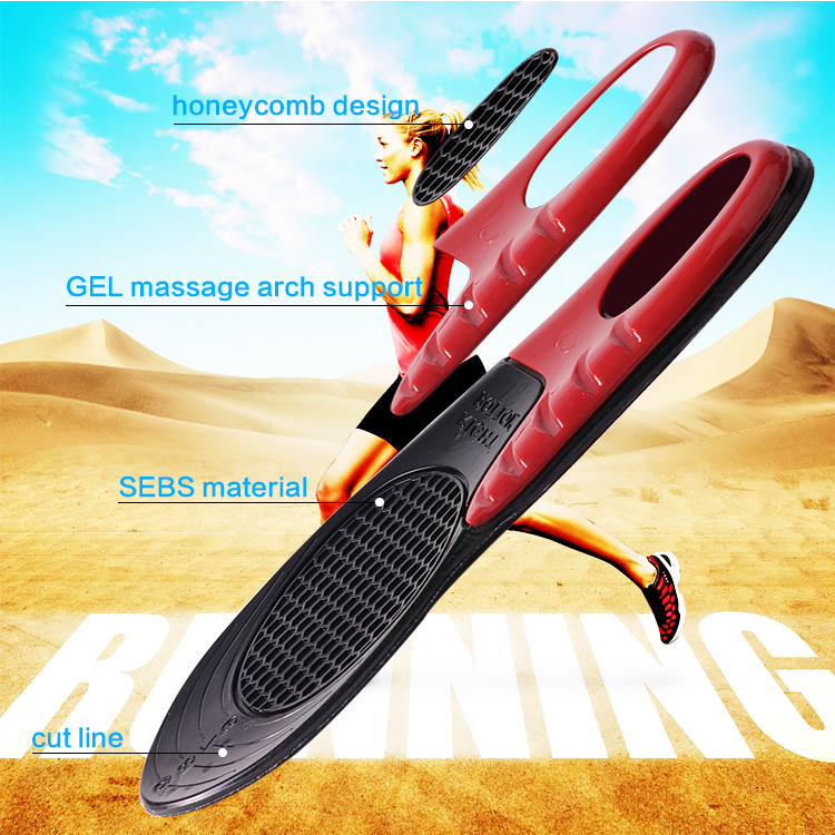 Best Silicone Massage Custom Insole Gel Insoles For Plantar Fasciitis Manufacturer