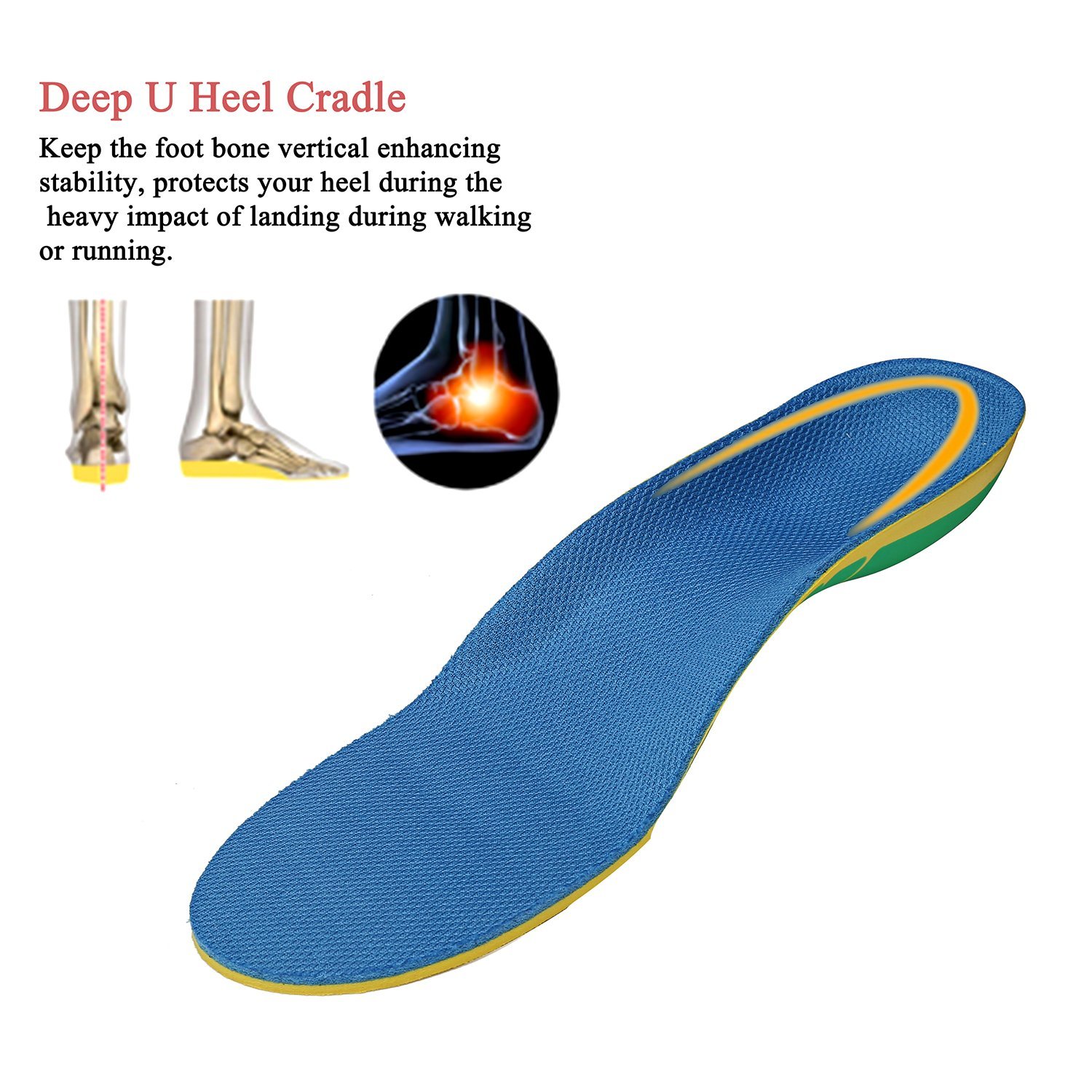 Orthotics Shoe Insoles for Flat Feet Arch Support Eva Orthotic Insole