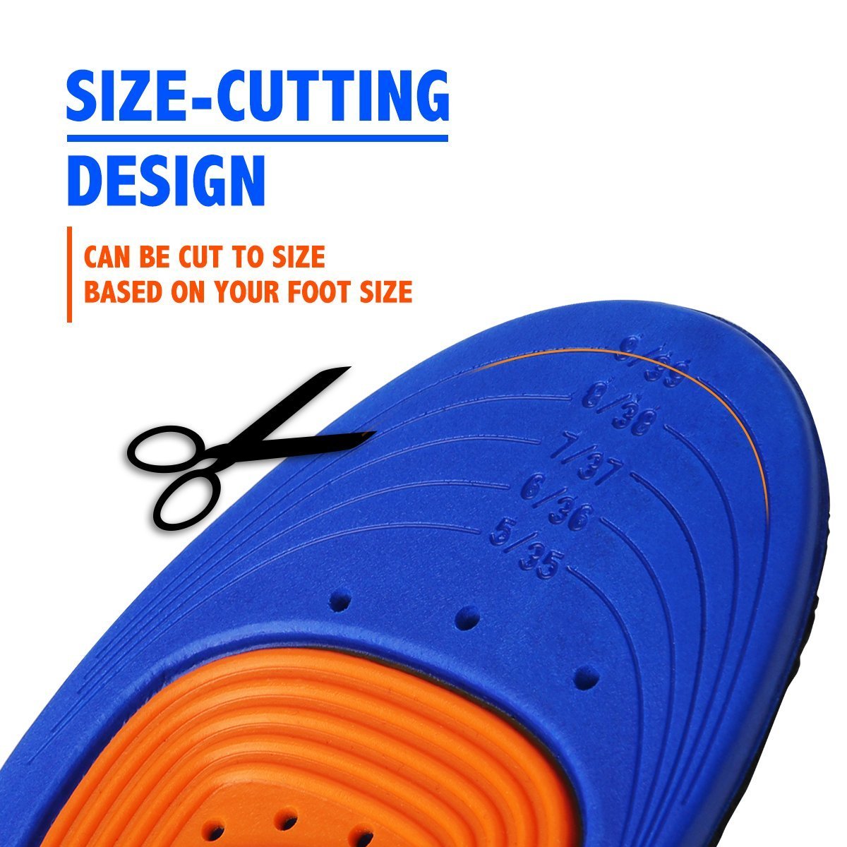 2018 Hot Sale Breathable Sports PU Foam Insoles for Women and Men