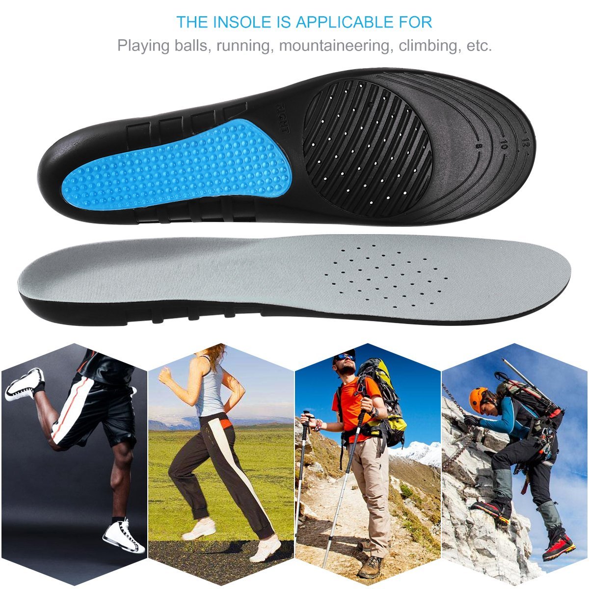 Hot Sale Product Silicone Pad Arch Support Orthopedic Shoe Sport EVA Insole