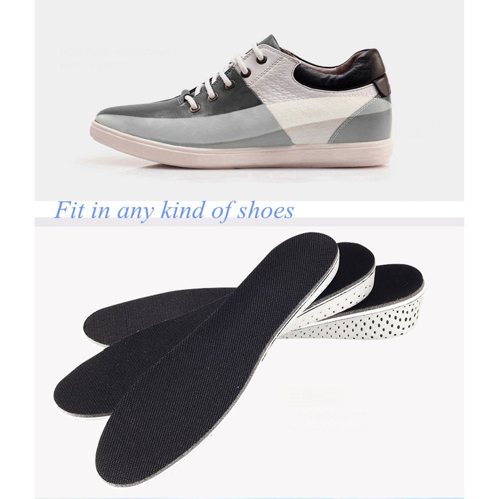 2018 Super Comfort Shock Absorption EVA Height Increase Insole with Soft Foam