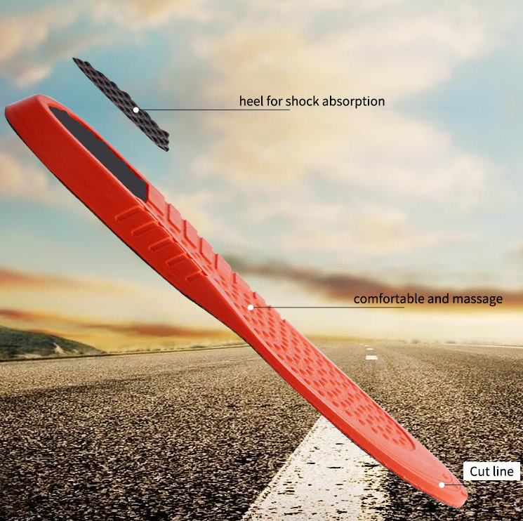 2018Athletic Insole PU Foam Shock Aabsorption Sport Insoles For Women