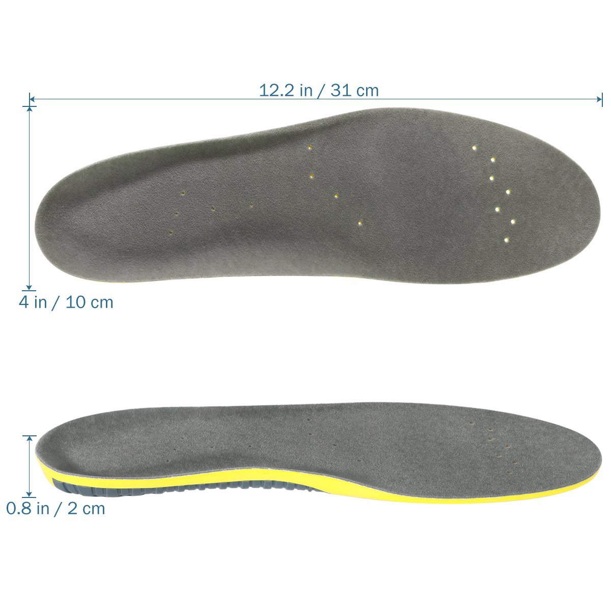 Air Filled Insoles Silicone Massage Height Increasing Insoles for MEN