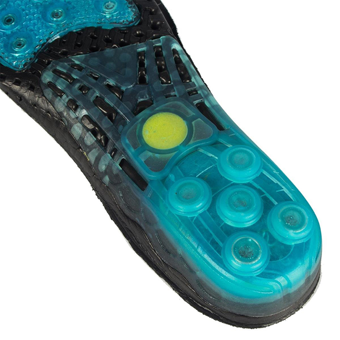 Spring Loaded Insoles Sports Running Shoes Gel Insoles Shock Absorption Height Increase Pads