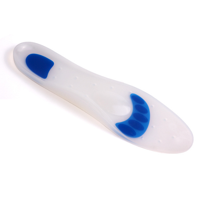 2018 High Quality Comfortable Footcare Plantar Fasciitis Shoes Inserts Silicone Insoles for Patients