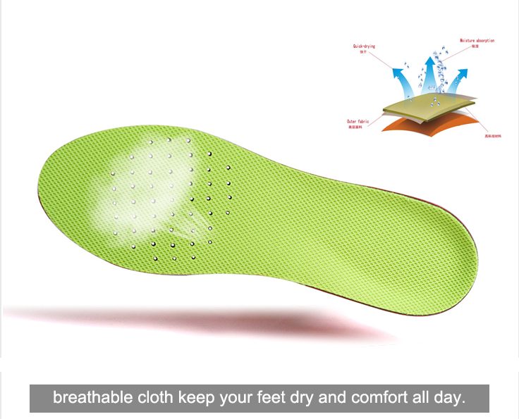 2018 Newest Sports Insoles PU Memory Foam Insoles for Any Shoe Size