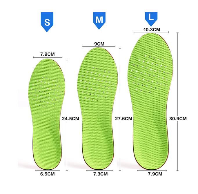 2018 Newest Sports Insoles PU Memory Foam Insoles for Any Shoe Size