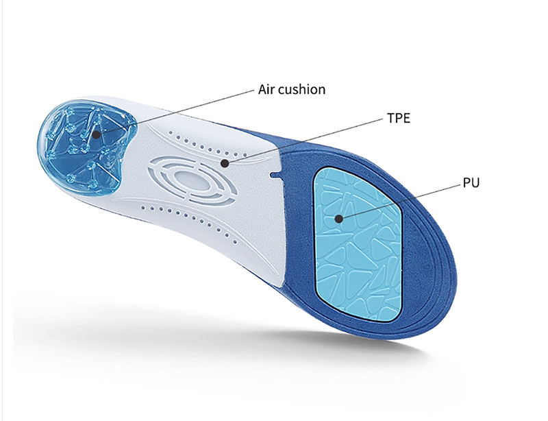2018 New Arrival Foot Care Sports TPU Air Cushion Massage Insole