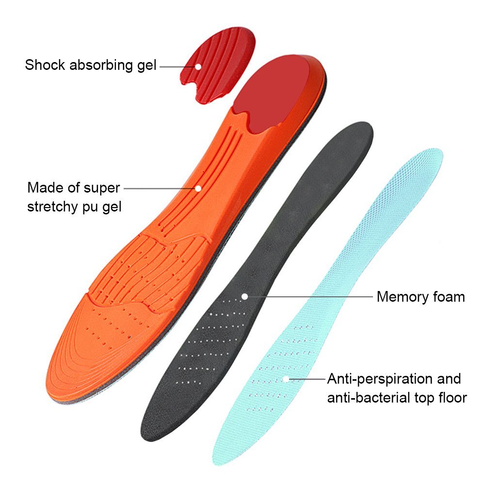 Promotion Eco Friendly Breathable Cooling Shoe Orthotic PU Insole