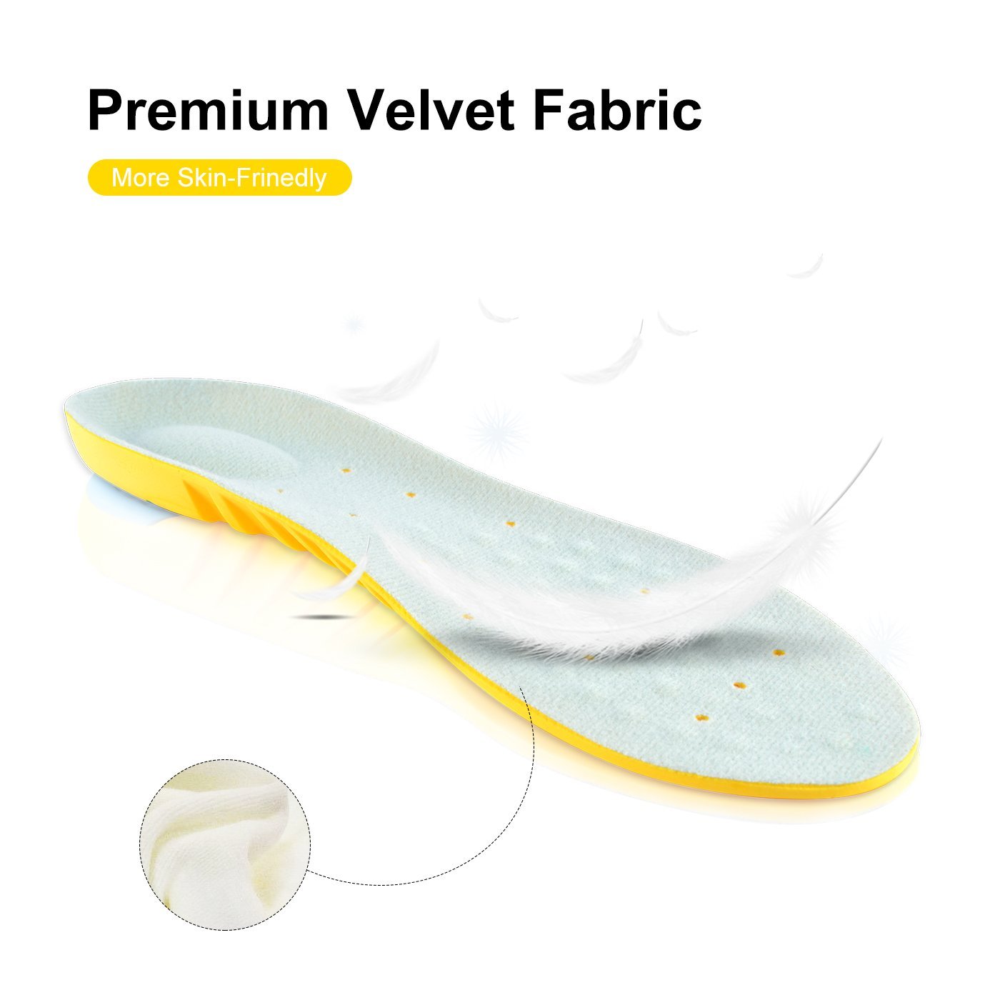 2018 Wholesale Shock Absorber Pu Memory Foam Cushion Arch Support Athletes Insole