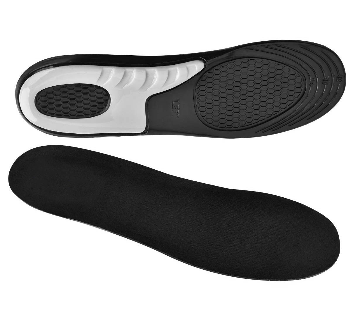 2018 New Arrival Shock Absorption Comfort Deodorant Custom Damping Foot Massage Health Gel Insoles