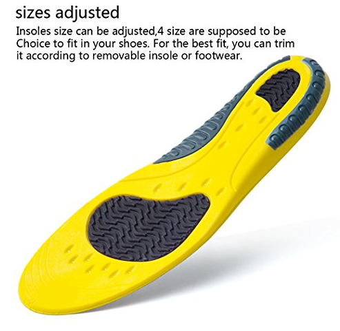 2018 Gel PU Sport Insoles Orthotic Arch Support Heel Cushion Insoles
