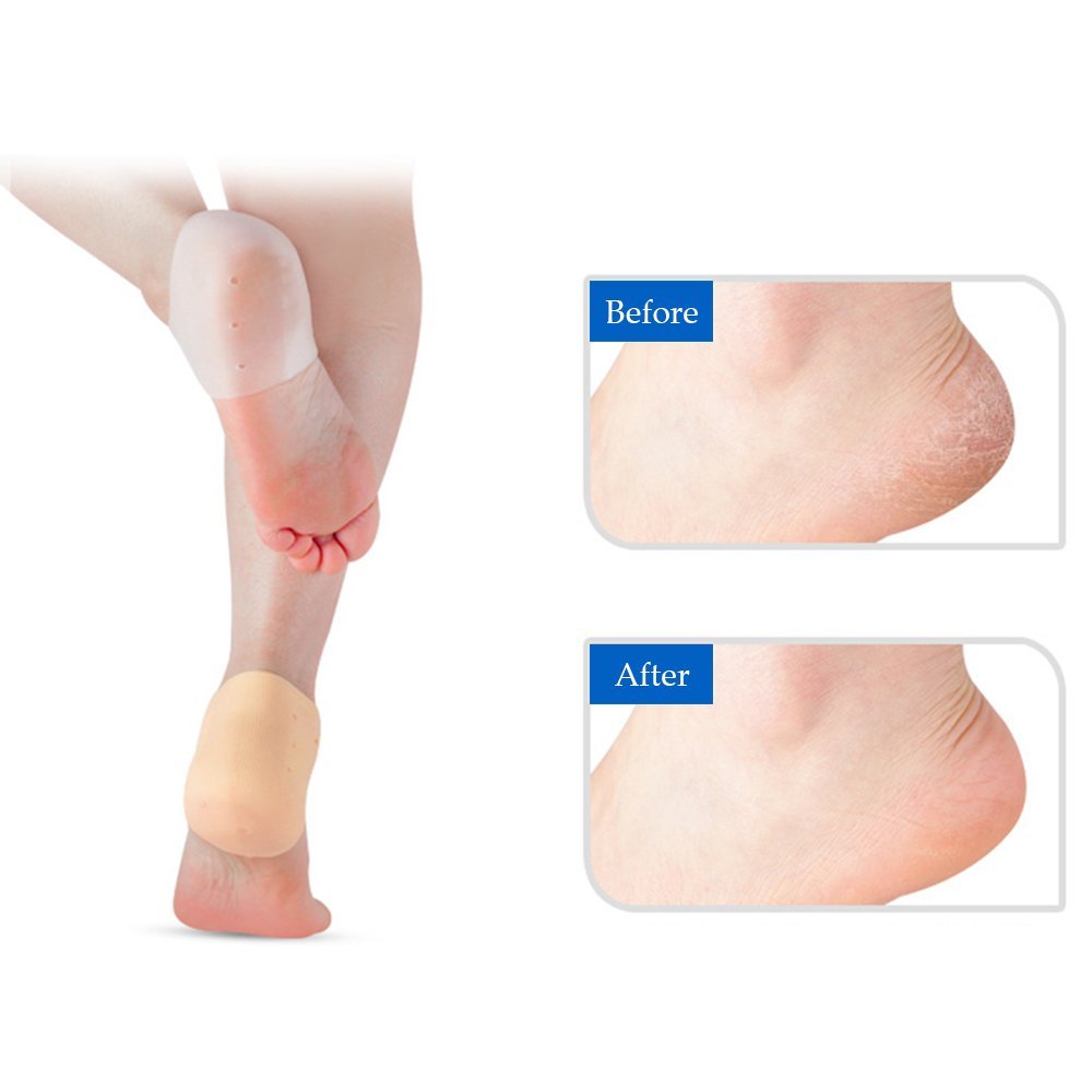 Silicone Heel Protector Pain Relief Insole Protect Foot Care Gel Heel Cushion