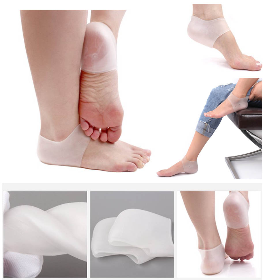 Silicone Heel Protector Pain Relief Insole Protect Foot Care Gel Heel Cushion