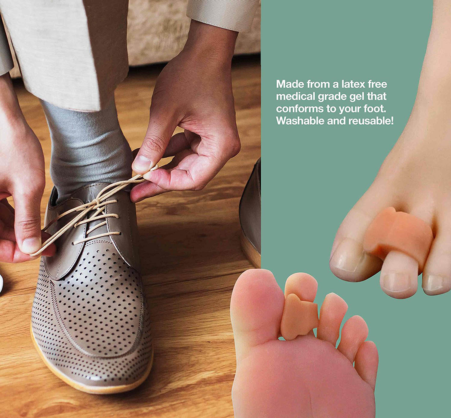 2018 High Quality Silicone Gel Foot Fingers Toe Separator