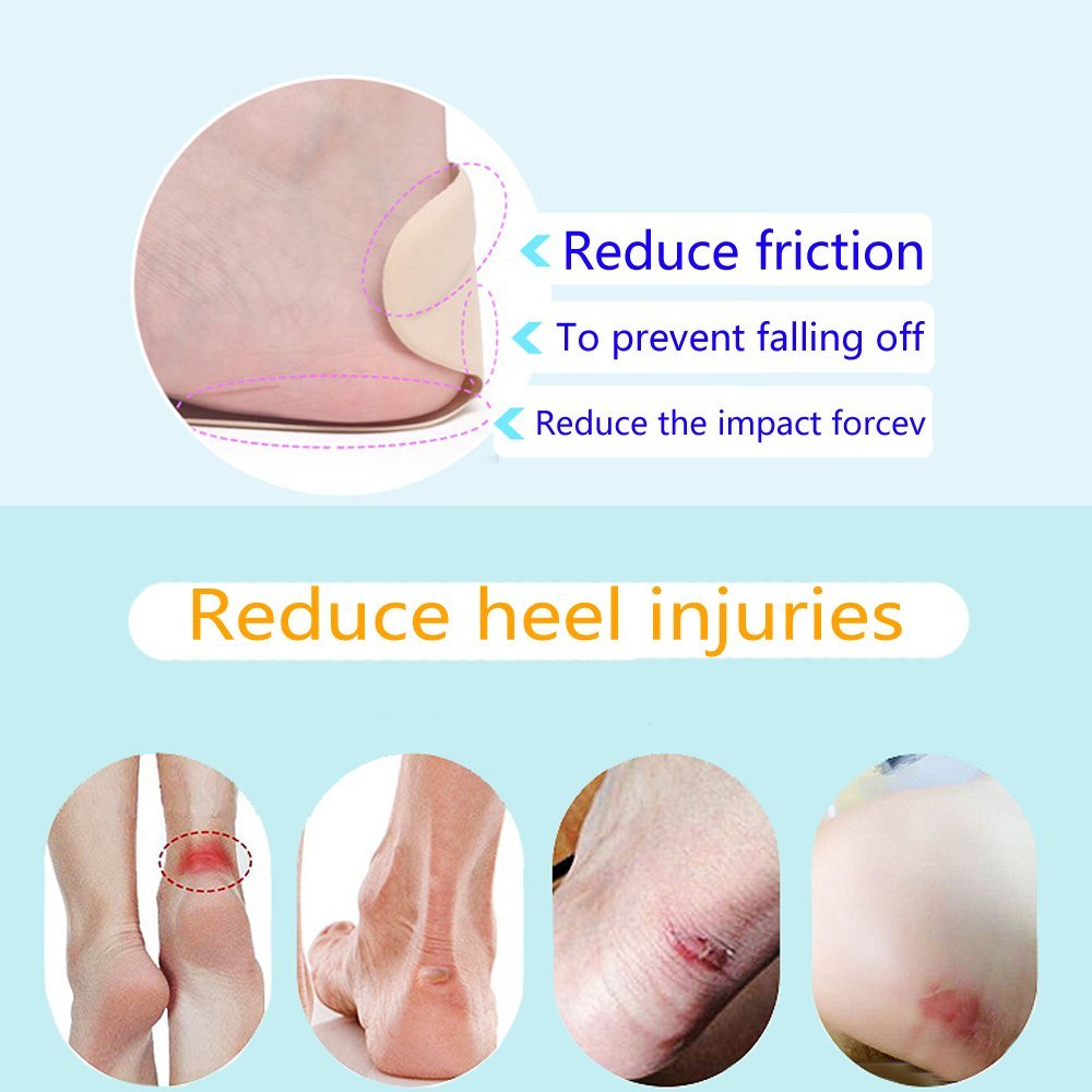 2018 Sticky Pu Gel Insole Heel Pain Relief Pads Adhesive Heel Pads