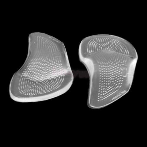 Super Soft High Elastic Transparent Shock Absorption Arch Support 3/4 Gel Forefoot Cushion Pad