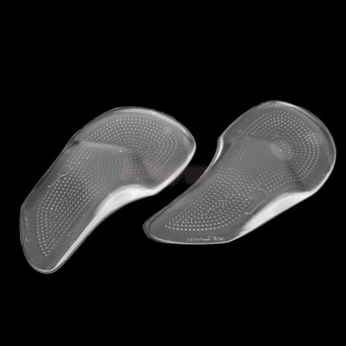 Super Soft High Elastic Transparent Shock Absorption Arch Support 3/4 Gel Forefoot Cushion Pad