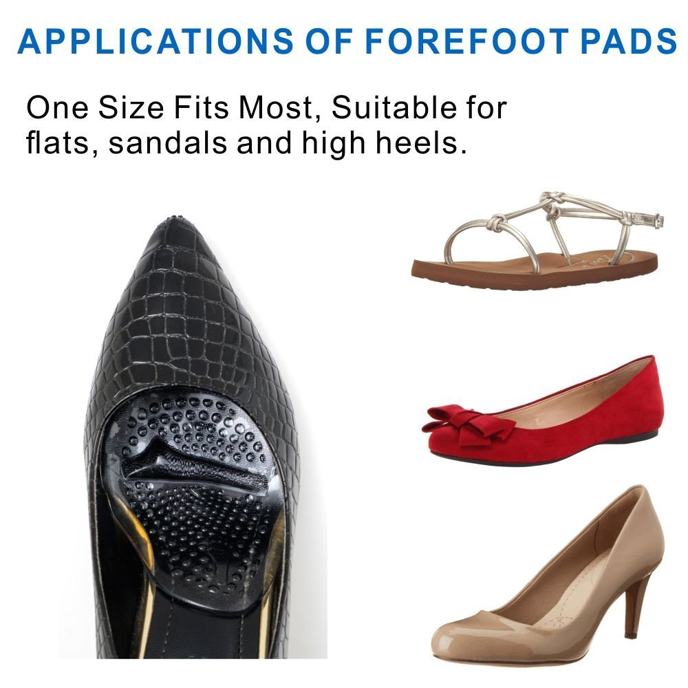 Lady High Heel Shoe Anti Slip Removable Insoles Front Foot Insoles