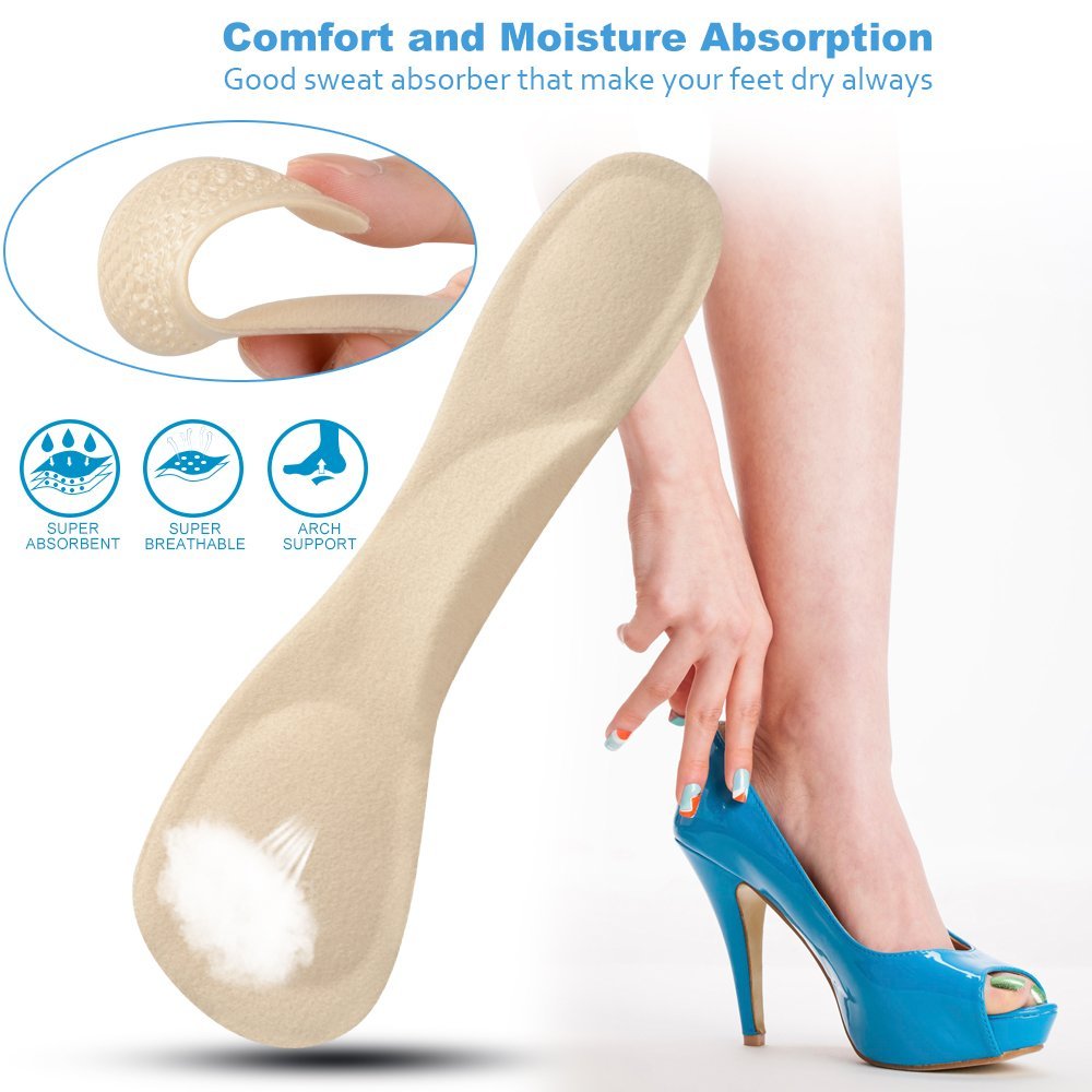 Massage Gel Insole For High Heel Shoe Arch Support Silicone Insole For Orthopedic
