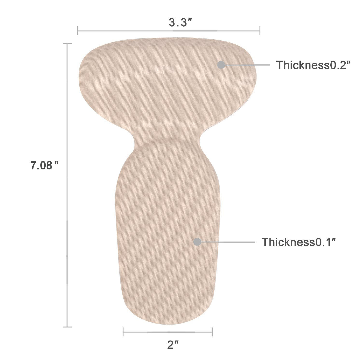 ZG18 High Heel Shoe Cushion Insole Inserts Pads Heel Grips Back Liner Shoe Boot Cushion