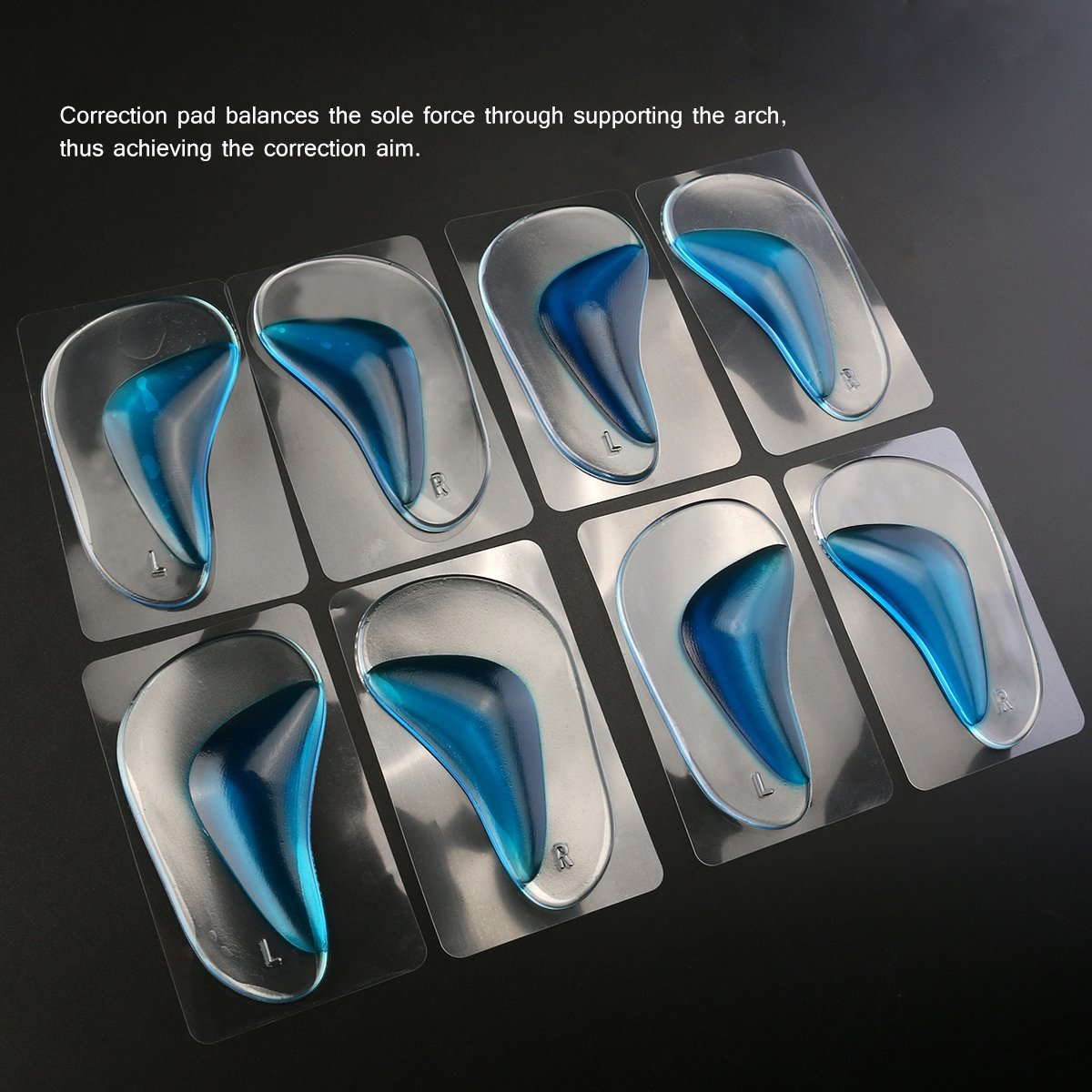 Arch Support Insoles Gel Foot Massage Flat Feet Insoles
