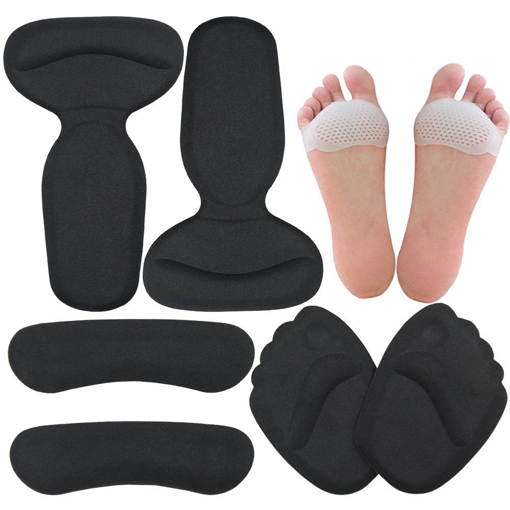 2018 Women Foot Care High Heel Inserts Pads Liner Heel Grips Ball of Foot Insoles Kits