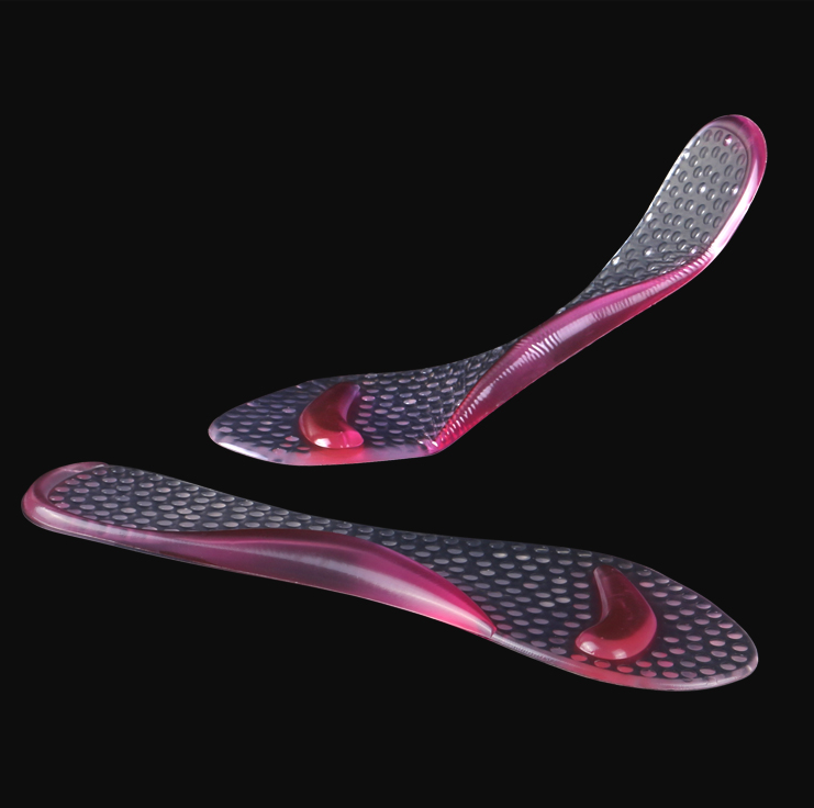 Amazon Hot Selling Women High Heel Shoes Transparent Pu Gel Cushion Pad
