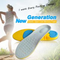 2018 Wholesale Shock Absorber Pu Memory Foam Cushion Arch Support Athletes Insole