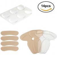 Anti Slip Washable Sticky Gel Heel Cushion Heel Grips Liner For Women