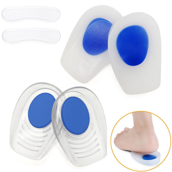 Foot Care Comfort Silicone Foot Pad Insole Silicone Gel Heel Cup Cushion Pad ZG-207