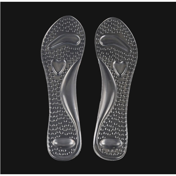 New Foot Care Comfortable Transparent Sticky Pu Gel Insole For High Heel Shoes ZG-353