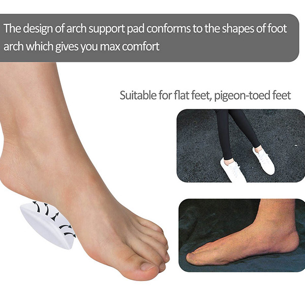 Arch Support Gel Insole for Flat Feet Transparent Adhesive Arch Pad for Women ZG-253